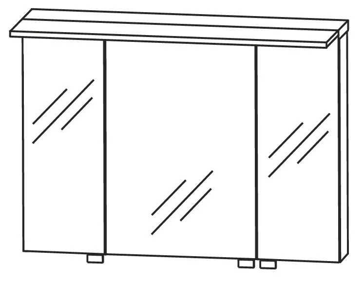 Puris Star Line Spiegelschrank 90 cm S2A439078 - Ansicht 2