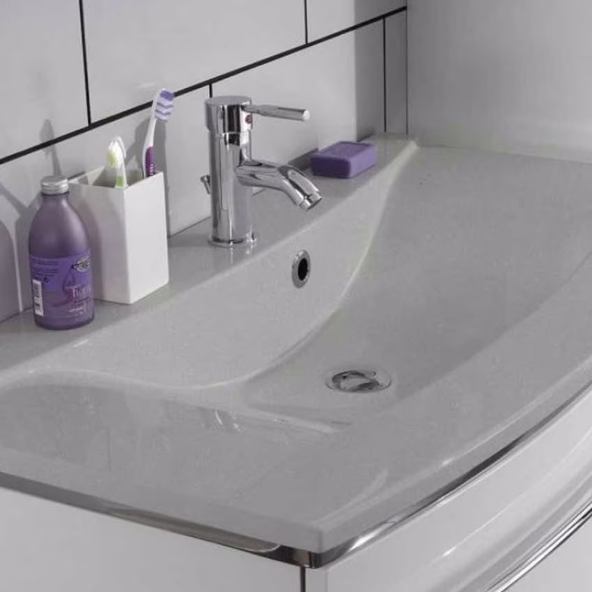 MARLIN 3040city Waschtisch-Set 60 cm - Mineralmarmor - Ansicht 5