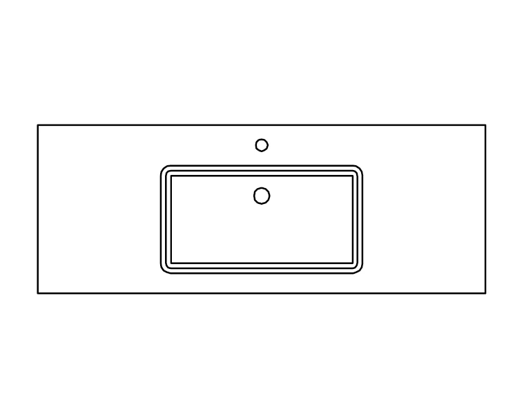 Pelipal 6010 Block 133 cm - Becken mittig - Konfigurator - Ansicht 6