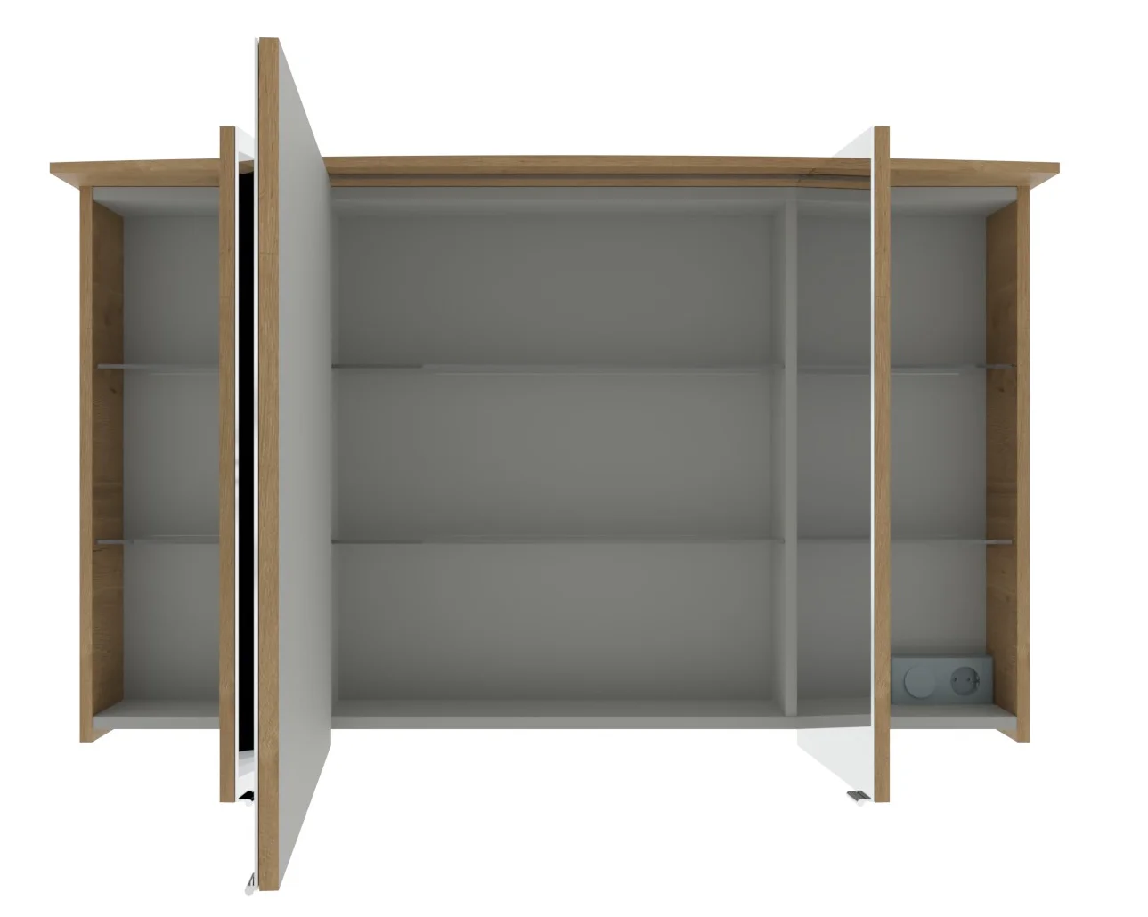 Pelipal 4010 Badmöbel Set inkl. Spiegelschrank mit Kranzboden - 120 cm - Ansicht 9
