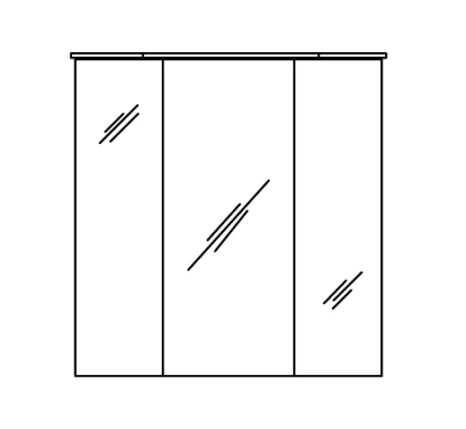 Pelipal Pineo 3D Spiegelschrank 70 cm PN-SPS 21 - Ansicht 3