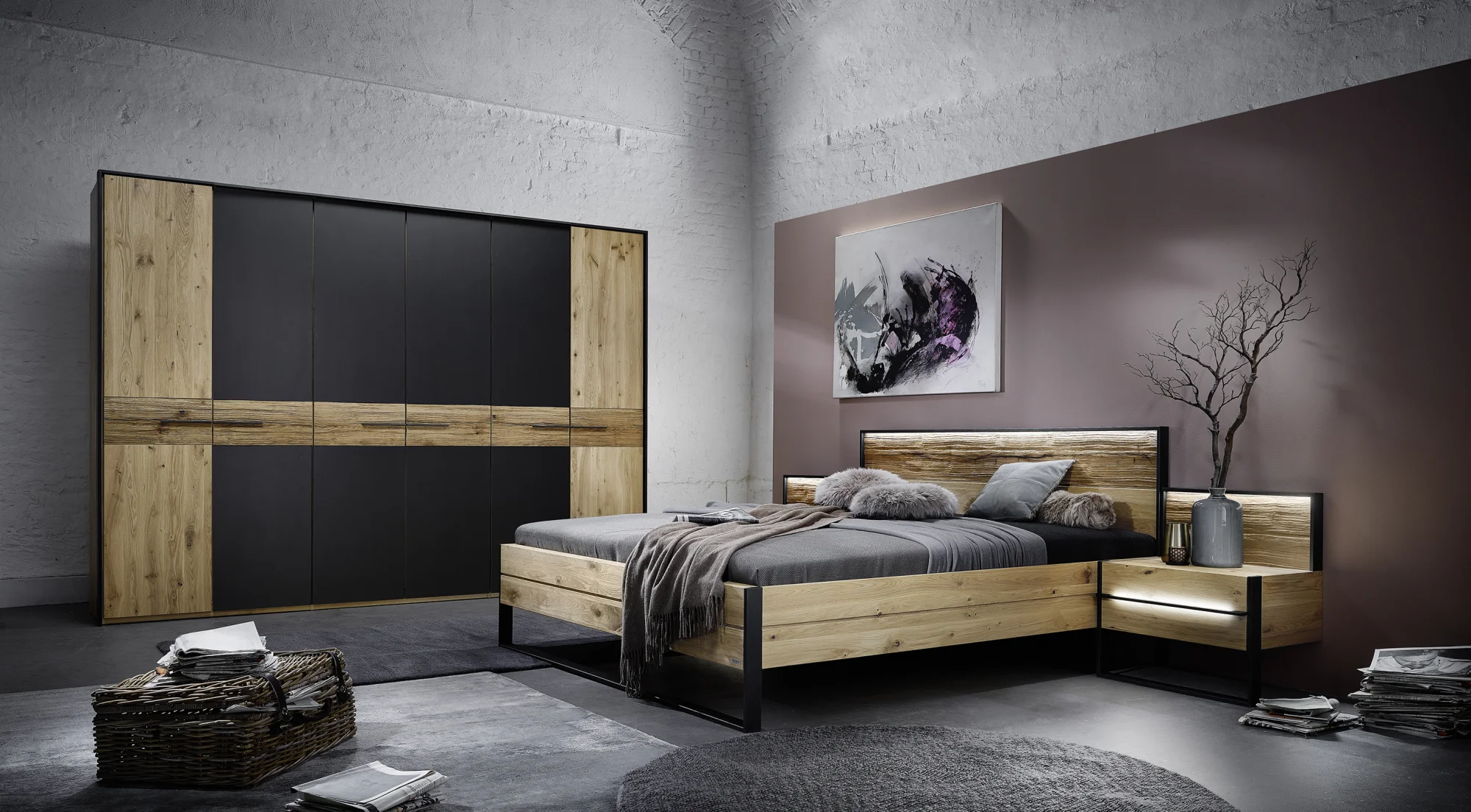 Thielemeyer Steel Drehtürenschrank / 6-türig mit 4 Colorglastüren - Ansicht 3