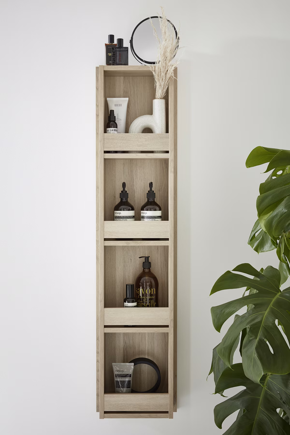 Puris c!puro Badmöbel Set - 152 cm mit Doppelwaschtisch & Flächenspiegel - Ansicht 8