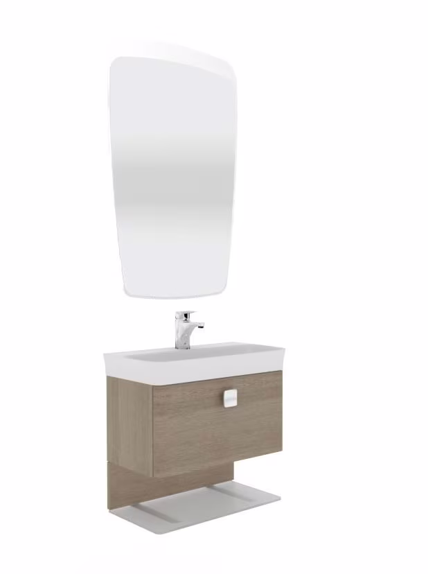 Marlin Gästebad 3010.2 Badmöbel Set 60 cm breit - Ansicht 11