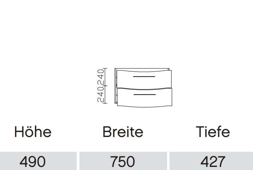 Pelipal 6005 Kombination 1 - Set 2.1 - 82 cm - Ansicht 8