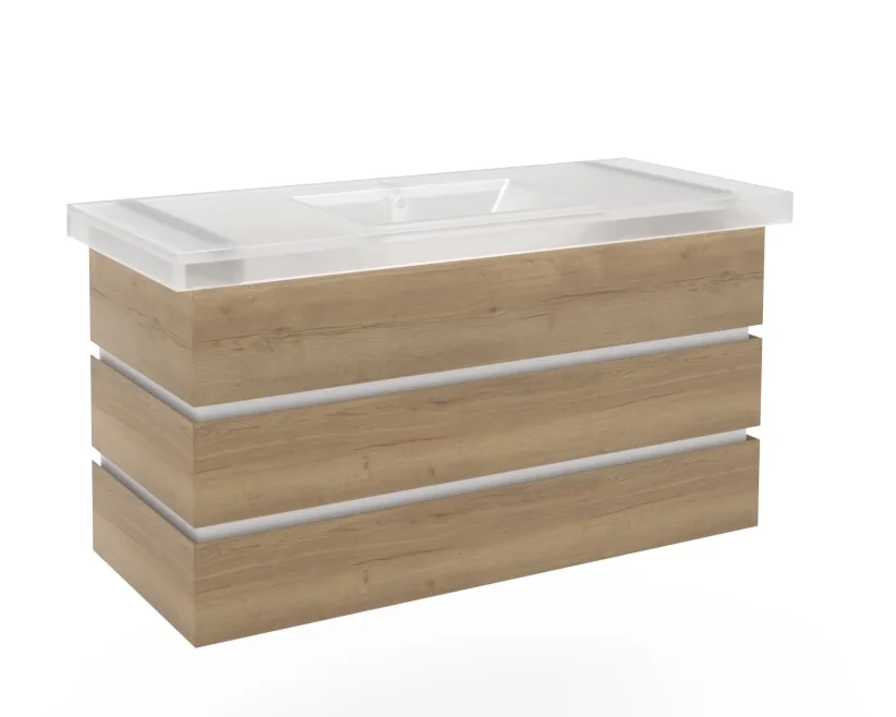 Thielemeyer Fresh Massivholz Badmöbelset 800460/801460 - Vorschlag 24 - 122 cm - Ansicht 7