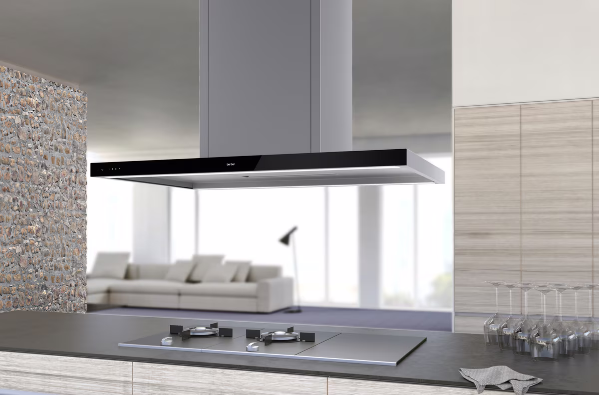 berbel Inselhaube Glassline BIH 100 GL 1020600, mit 5 Jahre Vollgarantie - Ansicht 2