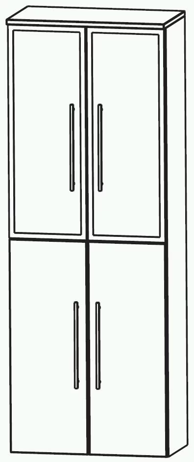 Puris Swing Glastür-Hochschrank 60 cm HNA036B7 - Ansicht 2