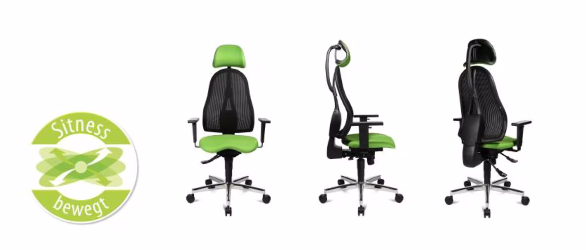 Topstar Bürostuhl Sitness Profi 650 mit Armlehen Fußkreuz Stahl SK549LDC - Ansicht 2