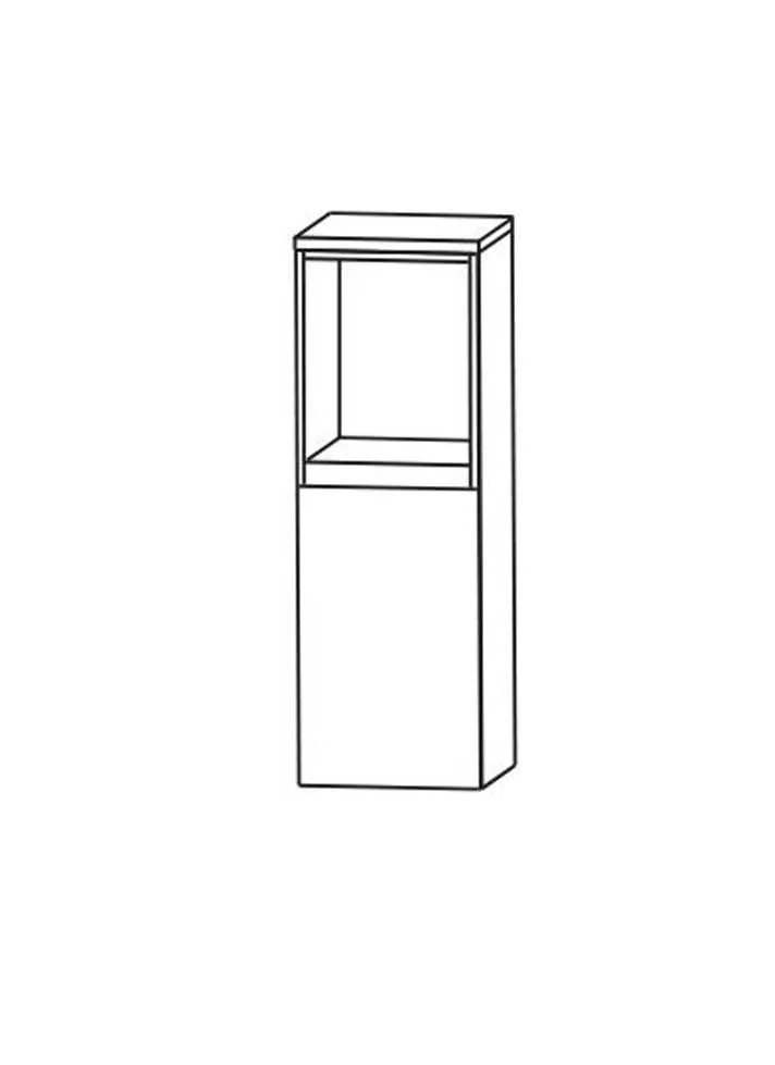 Puris Vialli Highboard 30 cm breit  mit offenem Fach - HBA533A6G L/R