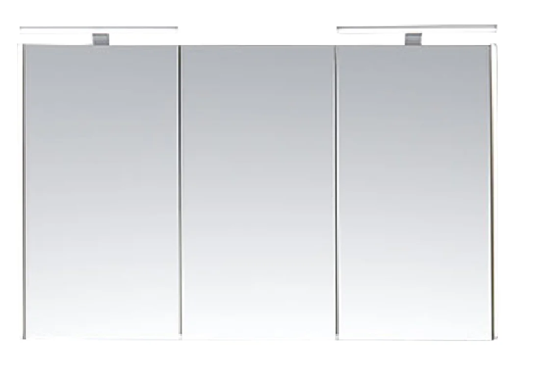 Pelipal 6040 Bad-Spiegelschrank für Doppelwaschtisch mit LED -Profil / 123 cm SDEE00112