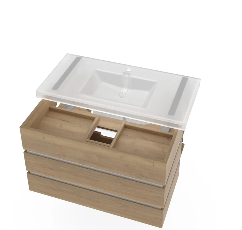 Thielemeyer Fresh Massivholz Badmöbelset 800578/801578 - Vorschlag 25 - 102 cm - Ansicht 11
