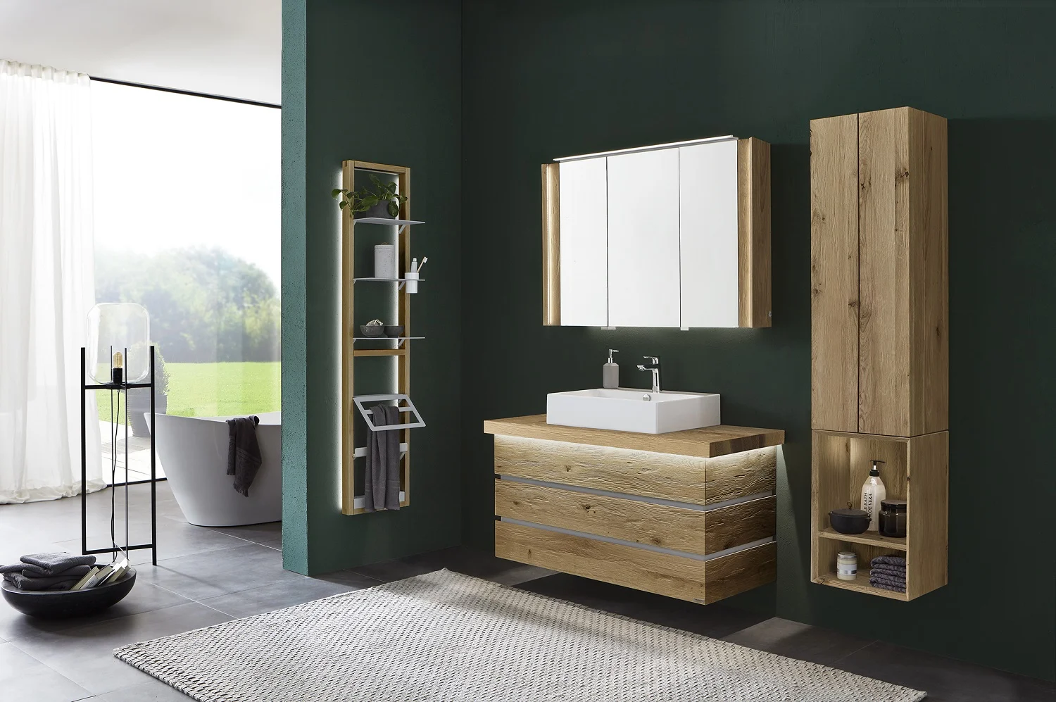 Thielemeyer Fresh Massivholz Badmöbelset 800280/801280 - Vorschlag 8 - 122 cm - Ansicht 3
