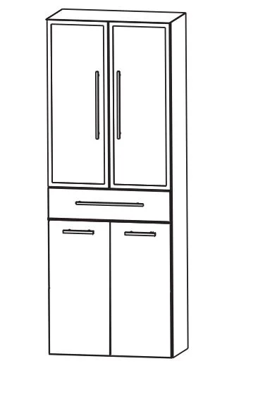 Puris Fine Line Hochschrank 60 cm HNA0561W - Ansicht 2