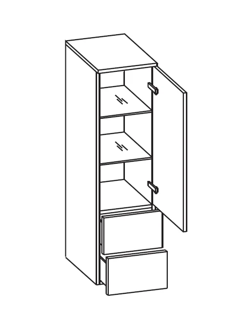 Pelipal TrenTino Midischrank 30 cm - Ansicht 2