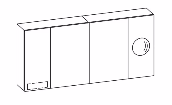Pelipal Vario Select Spiegelschrank SKNEKTL15G / SKNEKLT15G - 150 cm breit