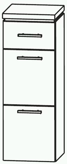 Puris Cool Line Highboard 30 cm HBA563A5M - Ansicht 2