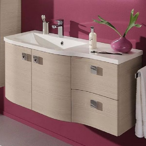 CT-WU10-1148-L-50 Waschtisch-Unterschrank, 2 Drehtüren, 2 Auszüge
