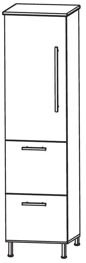 Puris Quada Mittelschrank 30 cm MNA773A1S L/R - Ansicht 2