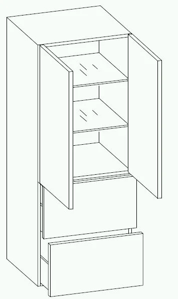 Pelipal 3006 Midischrank 50 cm 3006.095056 - Ansicht 3