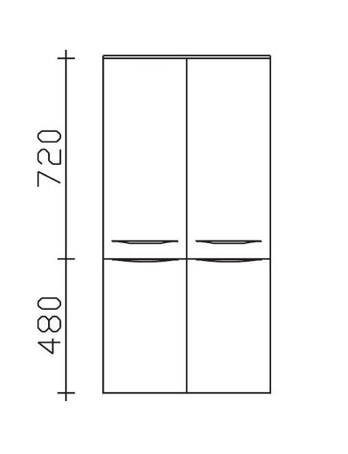 Pelipal 6025 Midischrank 60 cm 6025-MS 60-01 - Ansicht 3