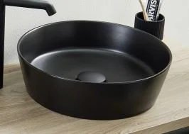 Aufsatzwaschtisch Nizza schwarz