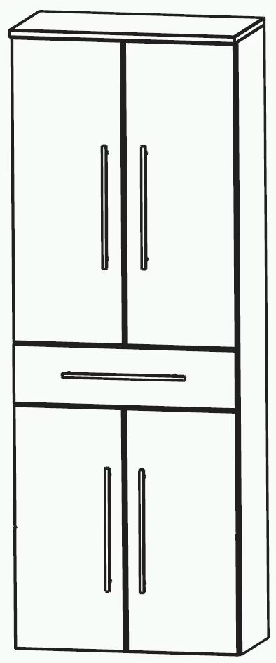 Puris Swing Hochschrank 60 cm HNA056A7M - Ansicht 2
