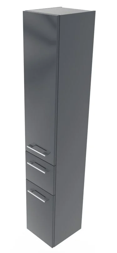 Marlin 3990 Hochschrank mit Wäschekippe, Anthrazit glanz, Anschlag links - Neuware sofort lieferbar - Ansicht 4