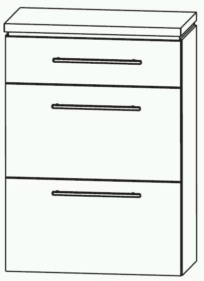 Puris Cool Line Highboard 60 cm HBA566A5M - Ansicht 2