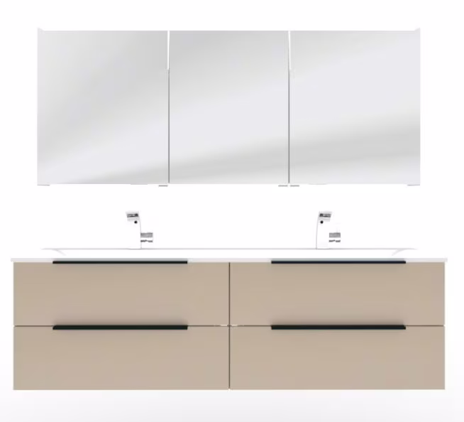 Puris Star Line Badmöbelset mit Doppelwaschtisch - 160 cm - Ansicht 13