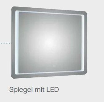 Spiegel mit LED-Umrandung