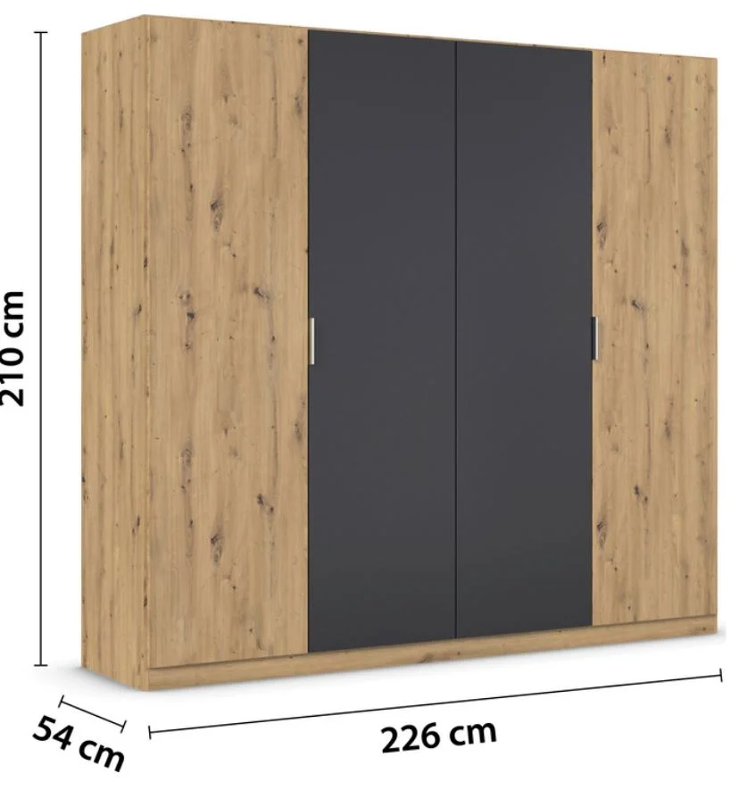Rauch Blue Monza Schlafzimmerset inkl. Drehtürenschrank - Ansicht 5