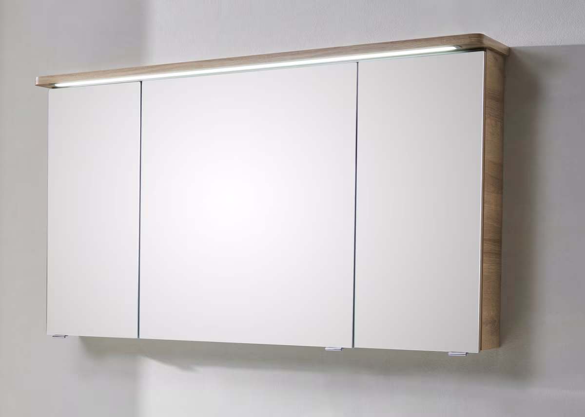 Pelipal 4005 Kombination 117 cm mit Spiegelschrank mit LED-Kranzbodenbeleuchtung - Ansicht 9