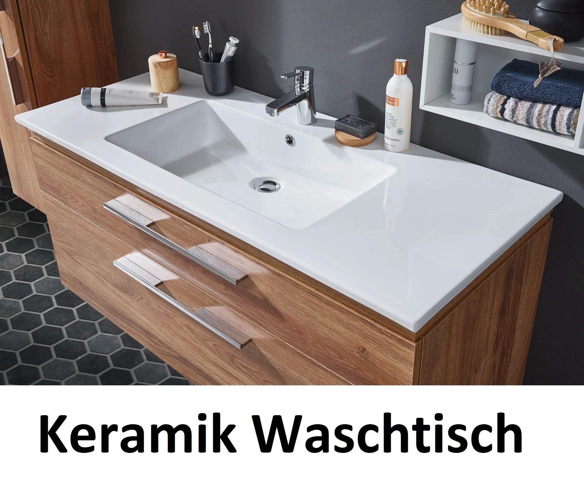 Puris Cool Line Badmöbelset 60 cm - mit Spiegelschrank Serie A - Ansicht 9