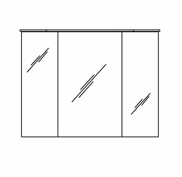 Pelipal Pineo 3D Spiegelschrank 94 cm PN-SPS 23 - Ansicht 4