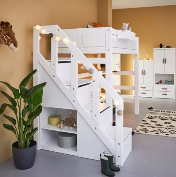 LIFETIME kidsrooms Hochbett inkl. Treppe & Deluxe Lattenrost - Ansicht 6