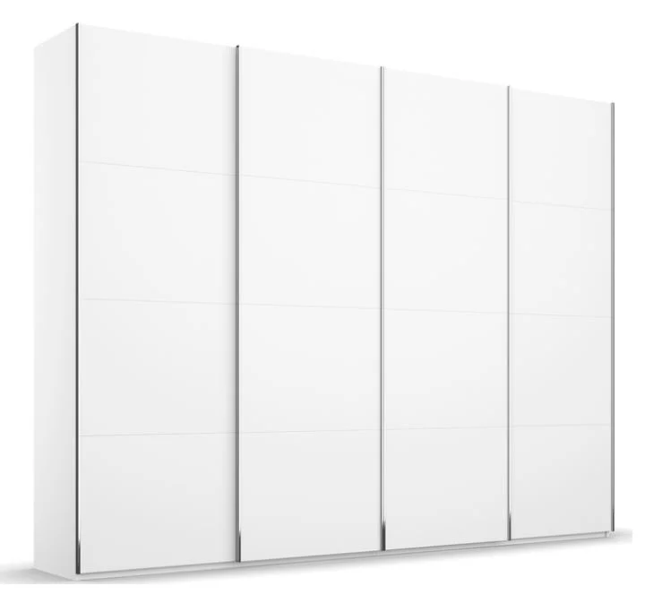 Rauch Orange Saligo - Synchron-Schwebetürenschrank mit Glas Weiß 5S2T - Ansicht 3