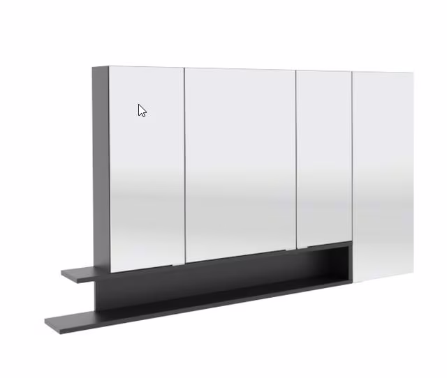 Puris c!puro Spiegelschrank - 135 cm