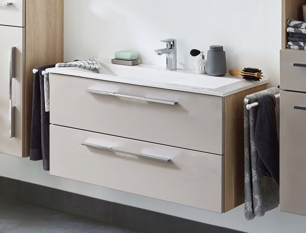 Puris Fine Line Badmöbel Set 92 / 95 cm breit kombinierbar - Ansicht 2