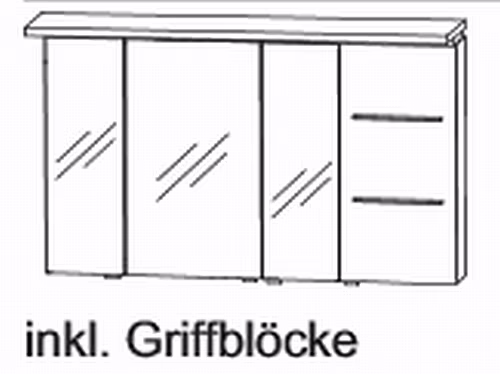 Puris Swing Spiegelschrank 120 cm SET40122R