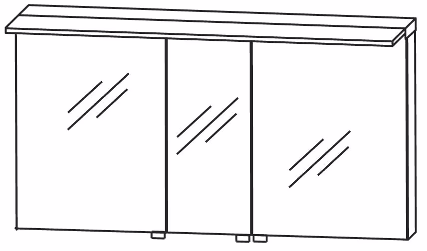 Puris Star Line Spiegelschrank 140 cm S2A431477 - für Doppelwaschtisch-Lösung - Ansicht 5