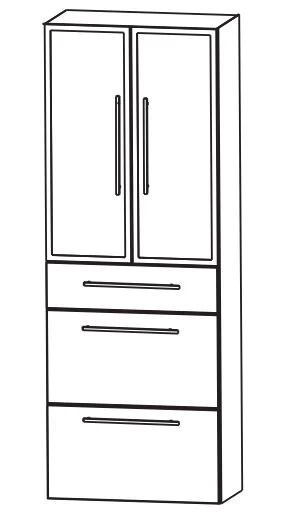 Puris Fine Line Hochschrank 60 cm HNA09615M - Ansicht 2