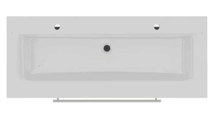 Doppel-Glaswaschtisch 120 cm Optiwhite