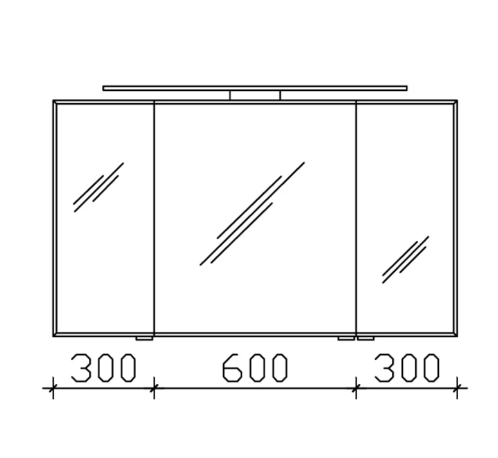 Pelipal 6005 Spiegelschrank 120 cm AG-SPS 02 / AG-SPS 27 - Ansicht 4