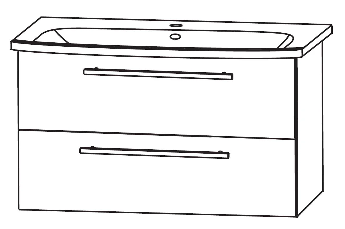 Puris Fine Line Waschtischset 95 cm - Ansicht 3