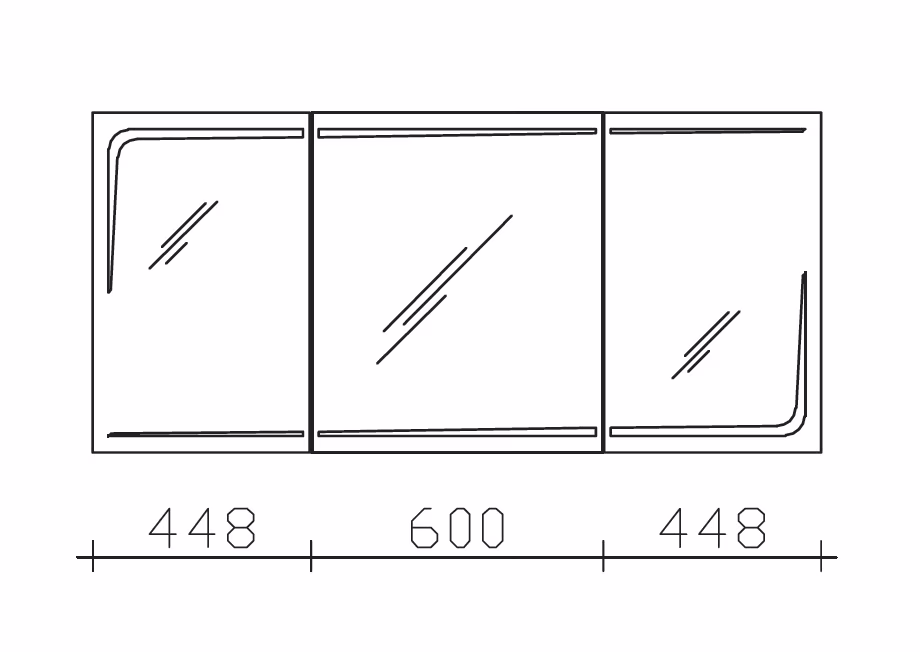 Pelipal 7005 Spiegelschrank 150 cm RD-SPS 06 / RD-SPS 25 - Ansicht 3
