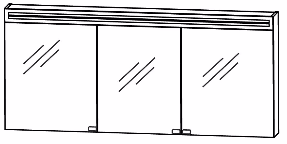 Puris Star Line Spiegelschrank 160 cm S2A5816 5 - Ansicht 3