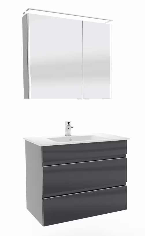 Marlin Bad 3290 Badmöbel Set - 80 cm breit - Ansicht 18