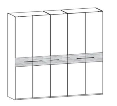 Thielemeyer Steel Drehtürenschrank / 5-türig Holz