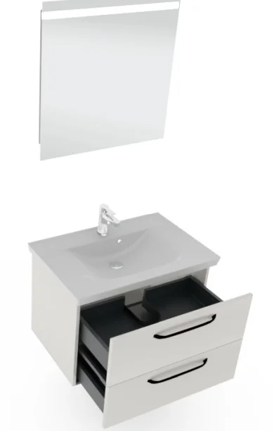 Pelipal TrenTino Badmöbel Set 80 cm breit - Spiegel wählbar - Ansicht 5